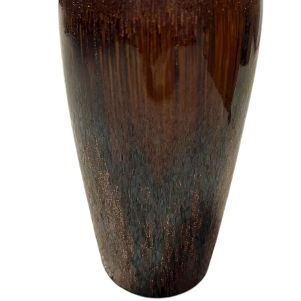 Rustic Shimmer Brown Vase